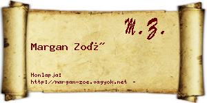 Margan Zoé névjegykártya